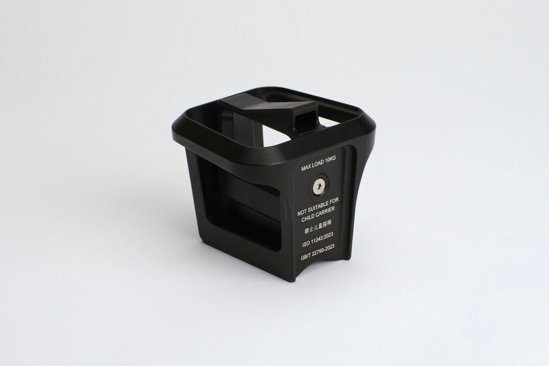 Kuty blok przedniego bagażnika Brompton ColourLab (Front Carrier Block) Czarny