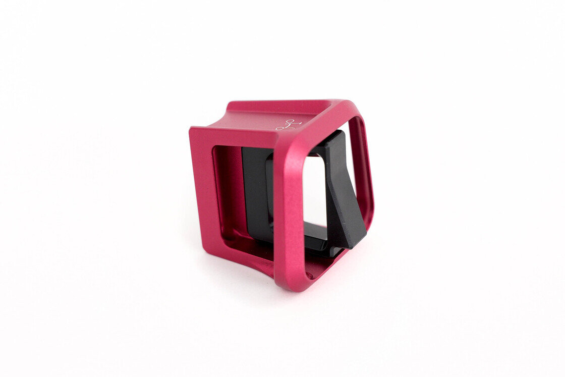 Kuty blok przedniego bagażnika Brompton ColourLab (Front Carrier Block) Czerwony