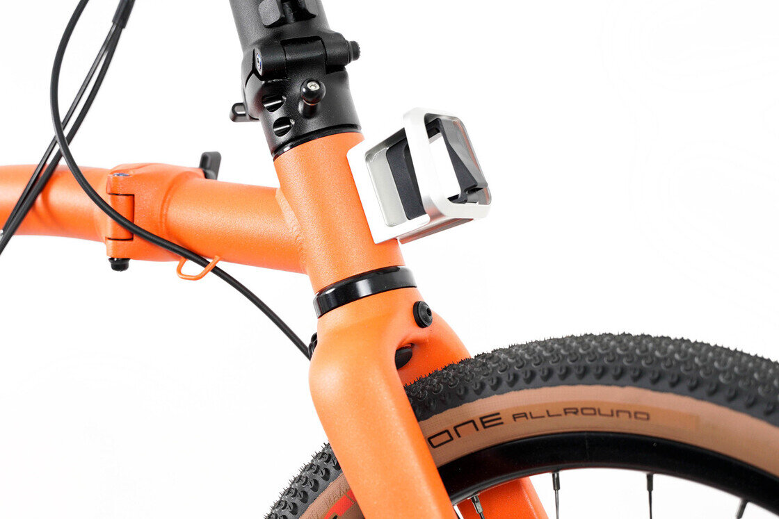 Kuty blok przedniego bagażnika Brompton ColourLab (Front Carrier Block) Srebrny