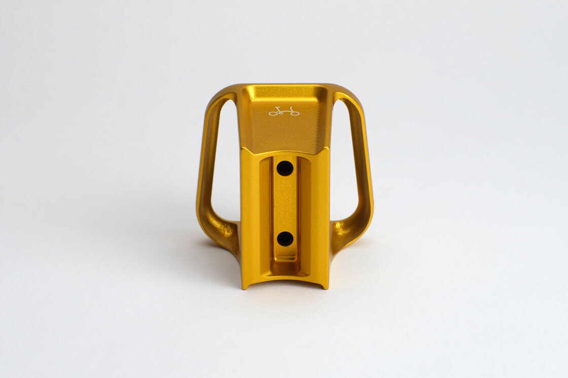Kuty blok przedniego bagażnika Brompton ColourLab (Front Carrier Block) Złoty