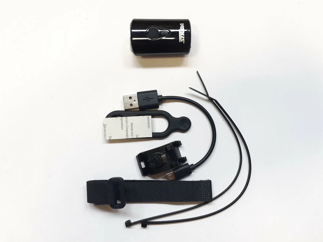 Lampka przednia LED USB Strida ST-FLT-006 czarna