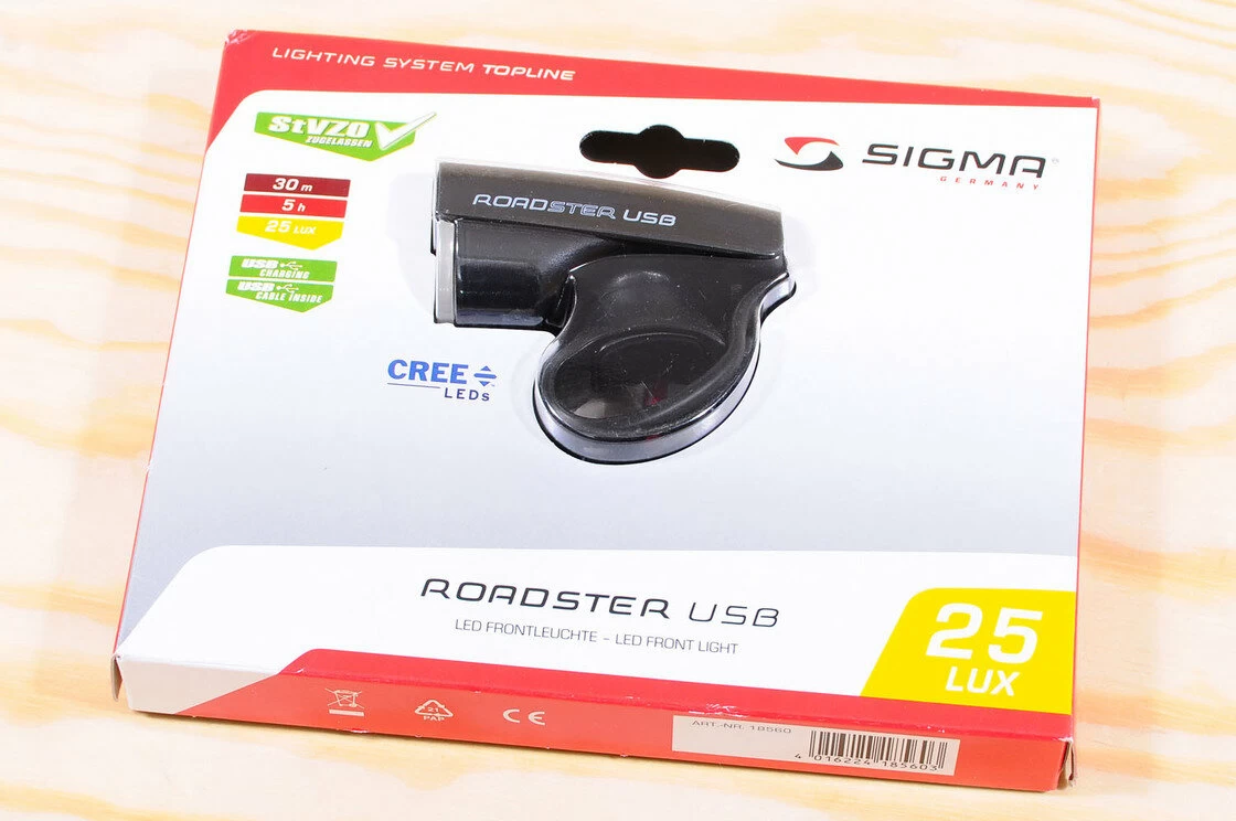 Lampka przednia Sigma Roadster USB