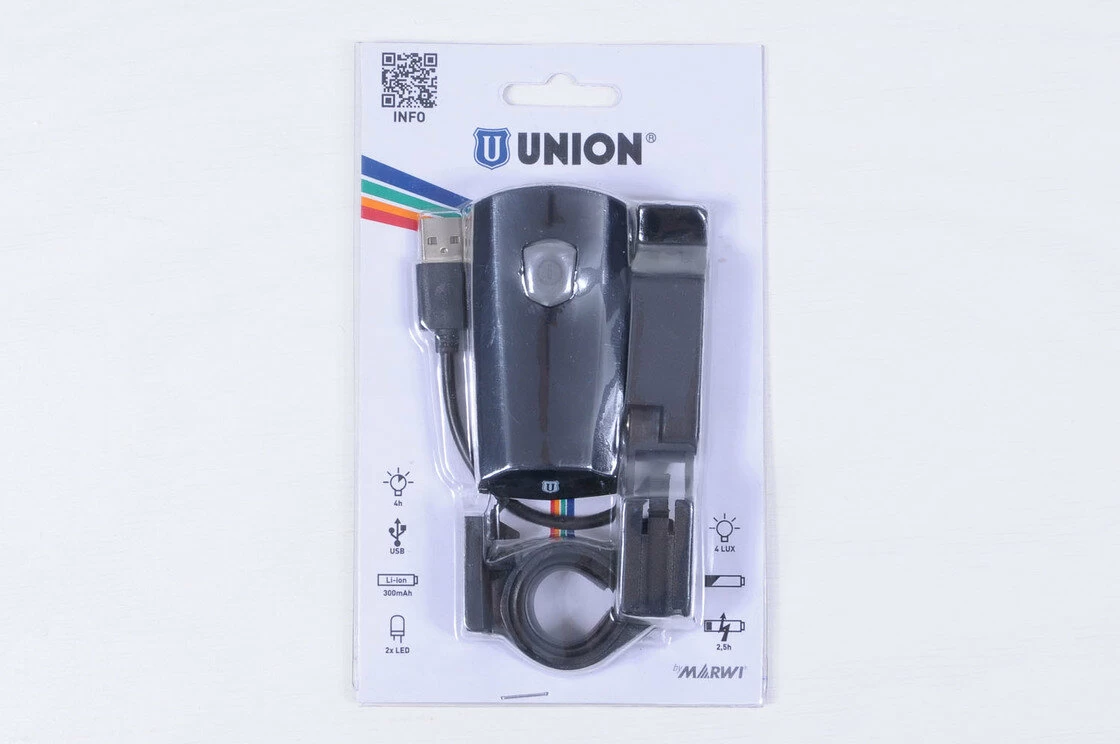 Lampka przednia UNION UN-160 USB