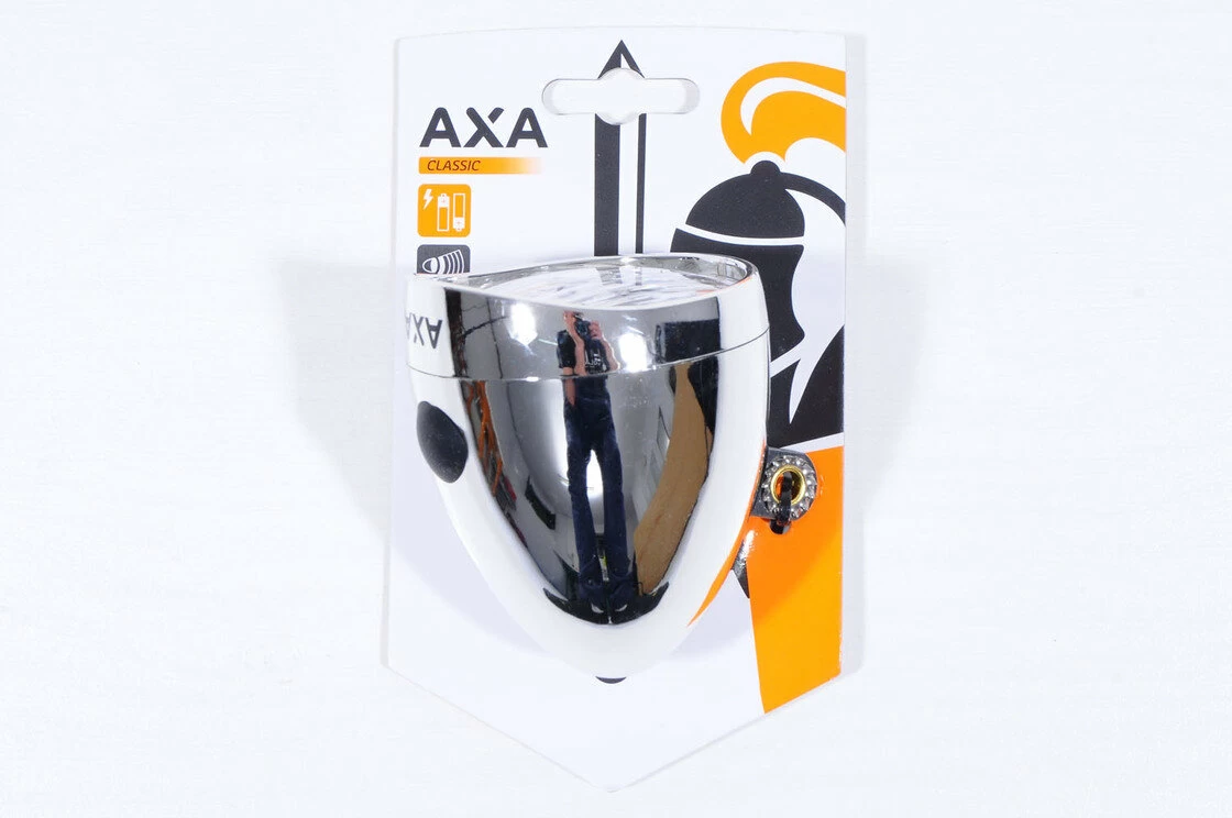 Lampka rowerowa AXA Classic LED Chromowana