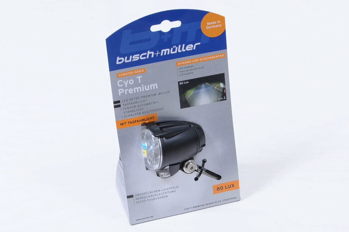 Lampka rowerowa Busch&Muller LUMOTEC IQ Cyo T Premium senso plus 80LUX