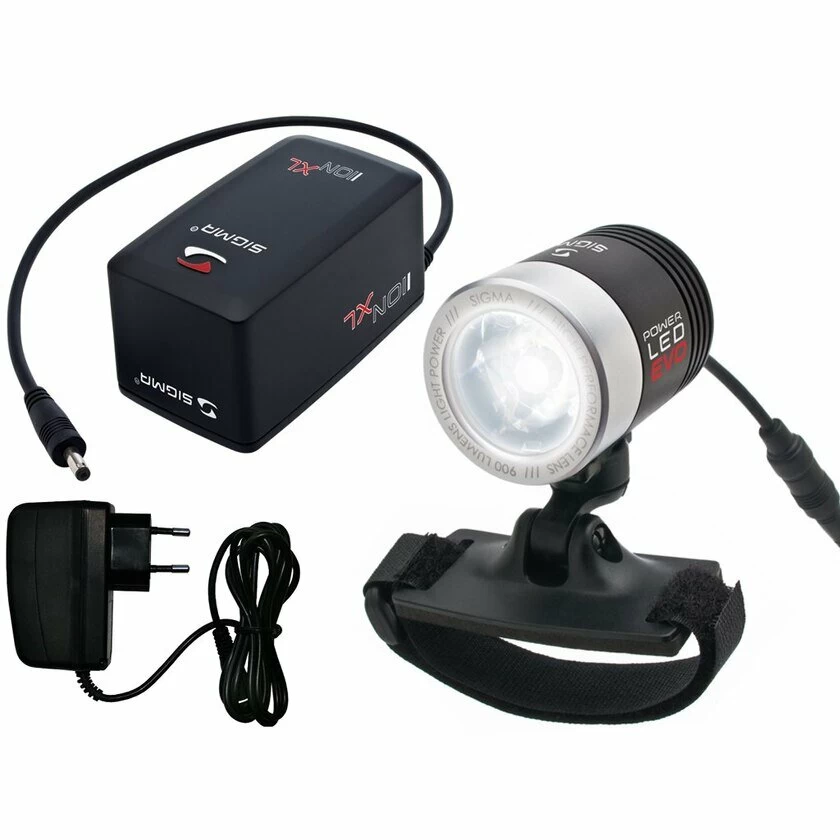 Lampka rowerowa Sigma Powerled + pełen zestaw