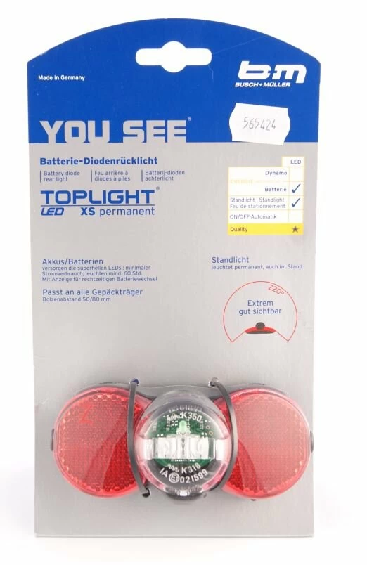 Lampka tylna Busch & Muller D-TOPLIGHT XS plus