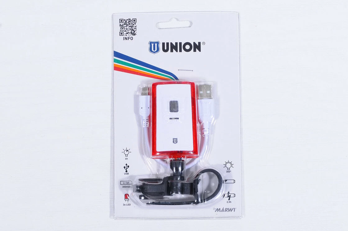  Lampka tylna UNION UN-110 USB 360