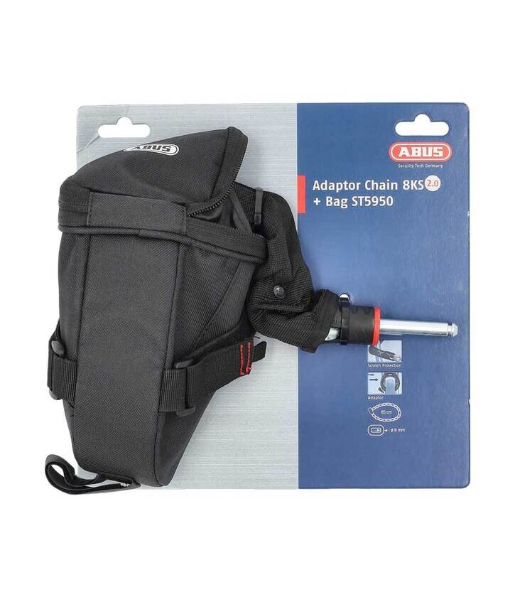 Łańcuch Abus Adaptor Chain 6KS do blokady koła + sakwa Długość: 85 x 8mm