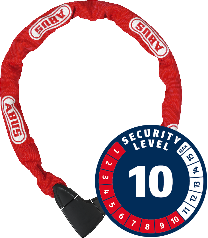 Łańcuch ABUS IONUS 8900 110cm czerwony