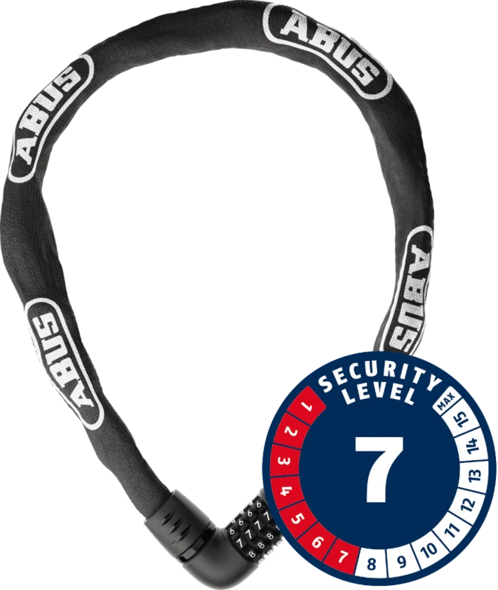 Łańcuch Abus Tresor 6807C Czarny 110 cm