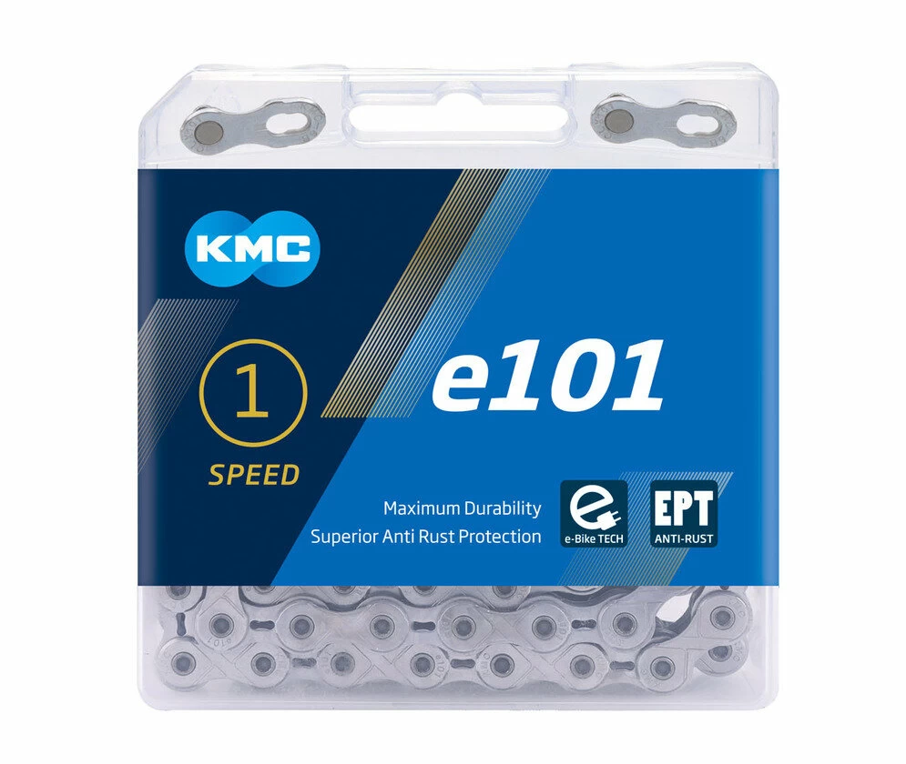 Łańcuch do rowerów elektrycznych KMC E101 EPT Srebrny