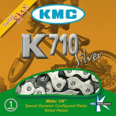 Łańcuch rowerowy BMX KMC K710 Silver