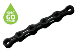 Łańcuch rowerowy KMC DLC11 118 ogniw, woskowany Black