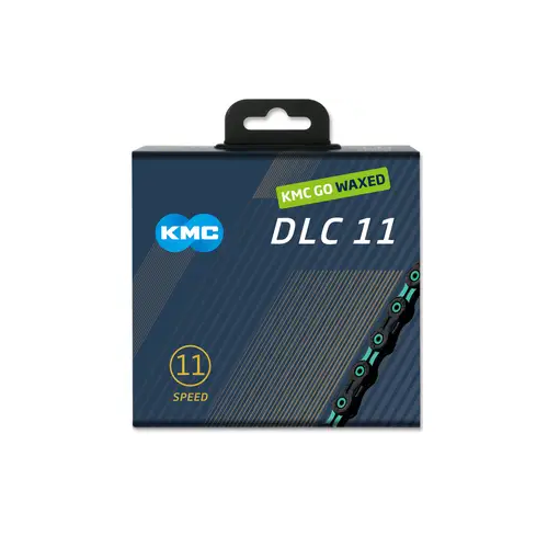 Łańcuch rowerowy KMC DLC11 118 ogniw, woskowany Celeste