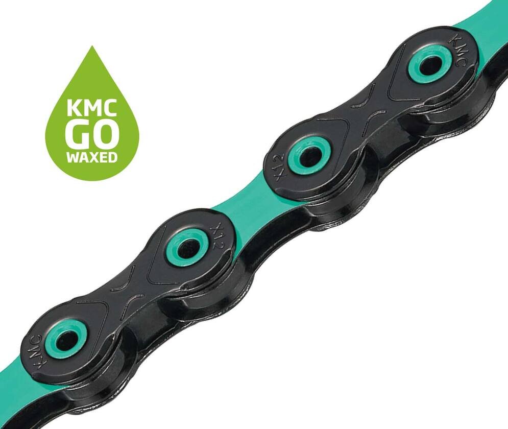 Łańcuch rowerowy KMC DLC12 Waxed Celeste