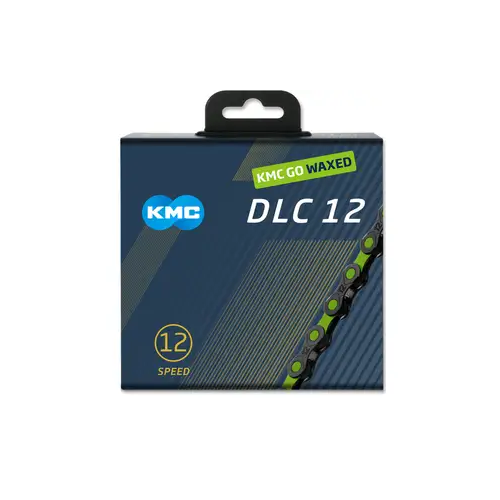 Łańcuch rowerowy KMC DLC12 Waxed Green