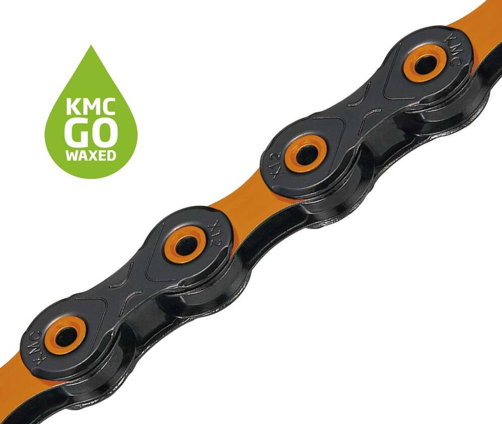 Łańcuch rowerowy KMC DLC12 Waxed Orange