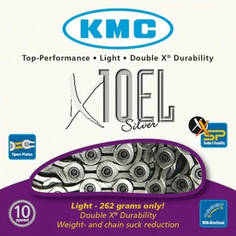 Łańcuch rowerowy KMC X10EL Silver