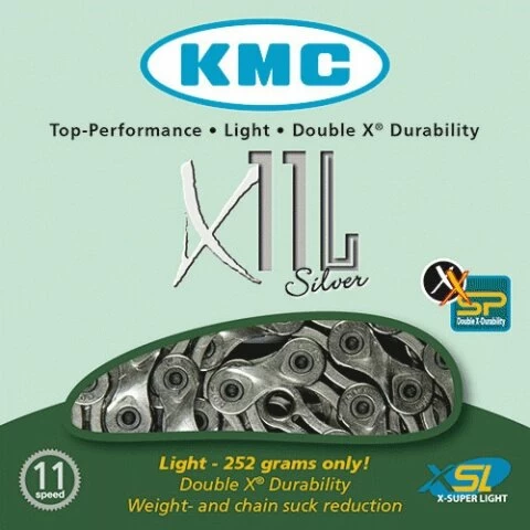 Łańcuch rowerowy KMC X11L Silver