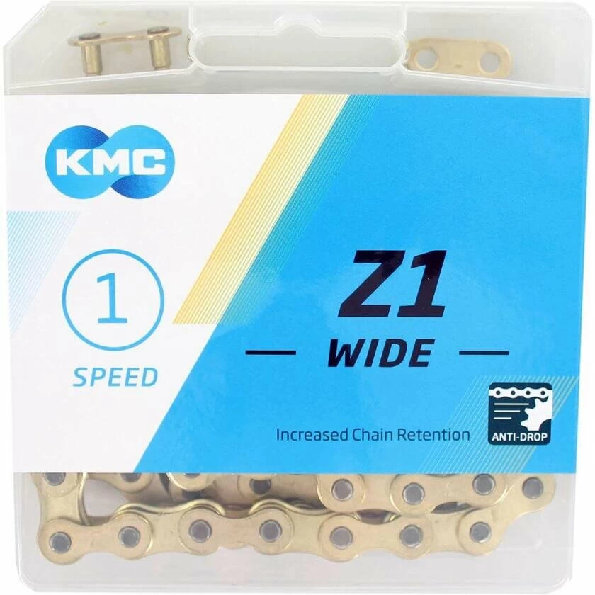 Łańcuch rowerowy KMC Z1 Wide Gold