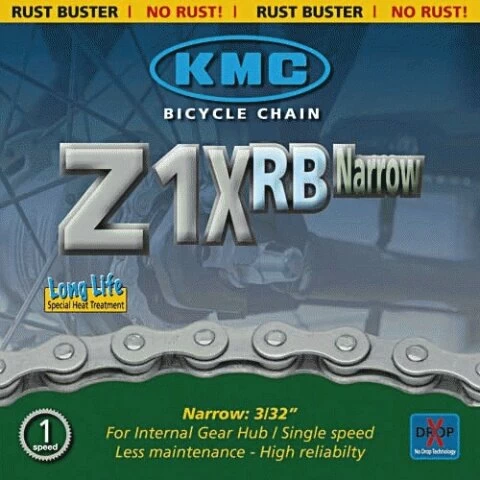 Łańcuch rowerowy KMC Z1XRB Narrow 1/2 X 3/32