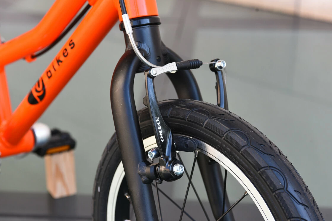 Lekki rower dla dziecka KUbikes 14 Tour pomarańczowy