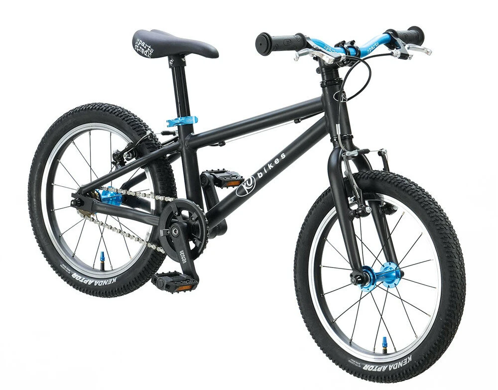 Lekki rower dla dziecka KUbikes 16 L MTB Czarny / laser niebieski