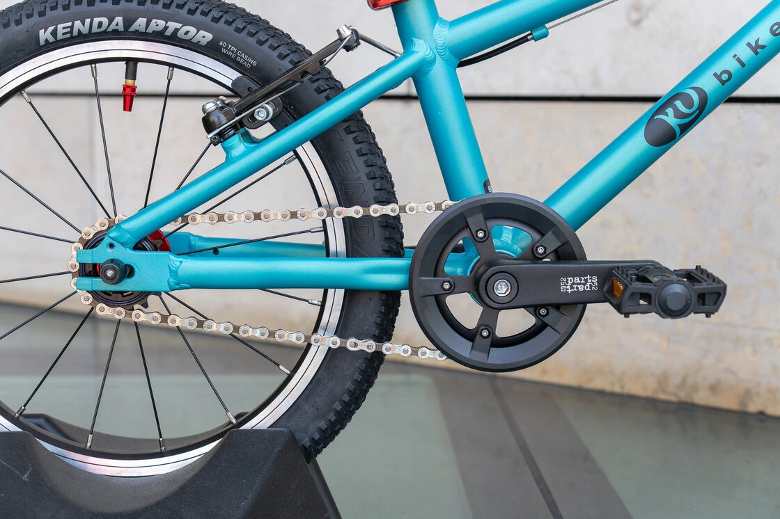 Lekki rower dla dziecka KUbikes 16 L MTB Turkus / laser czerwień