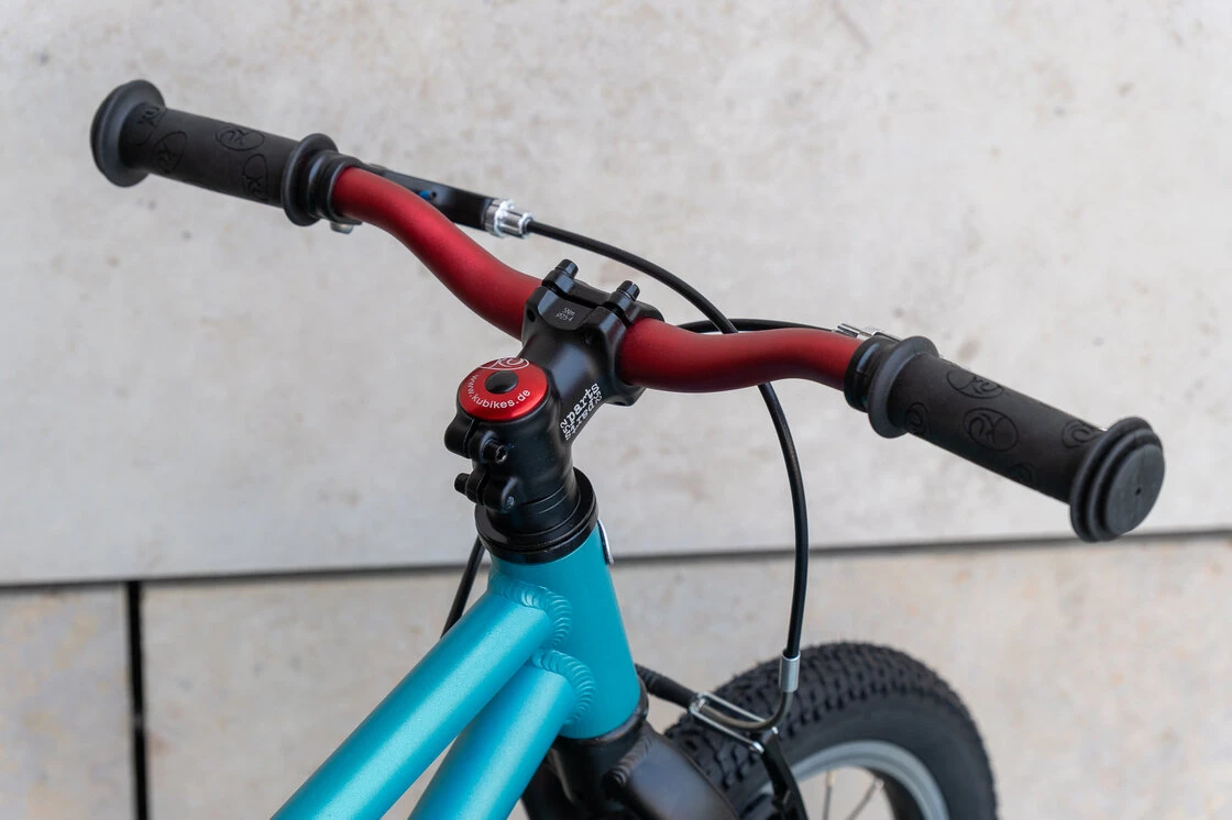 Lekki rower dla dziecka KUbikes 16 L MTB Turkus / laser czerwień