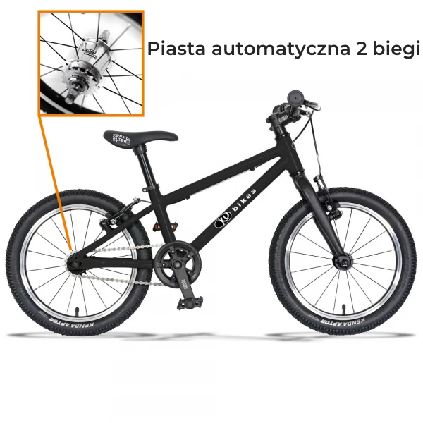 Lekki rower dla dziecka KUbikes 16L AUTO 2 biegi Sturmey Archer