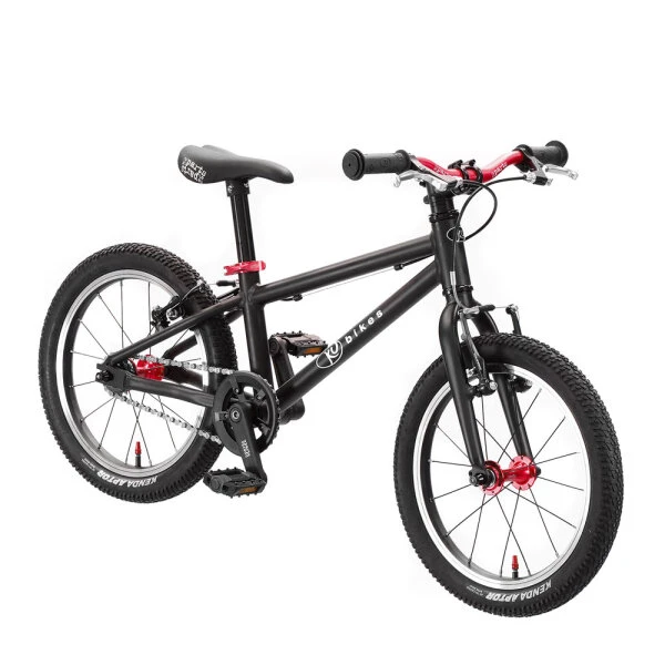 Lekki rower dla dziecka KUbikes 16L MTB Czarny / laser czerwony