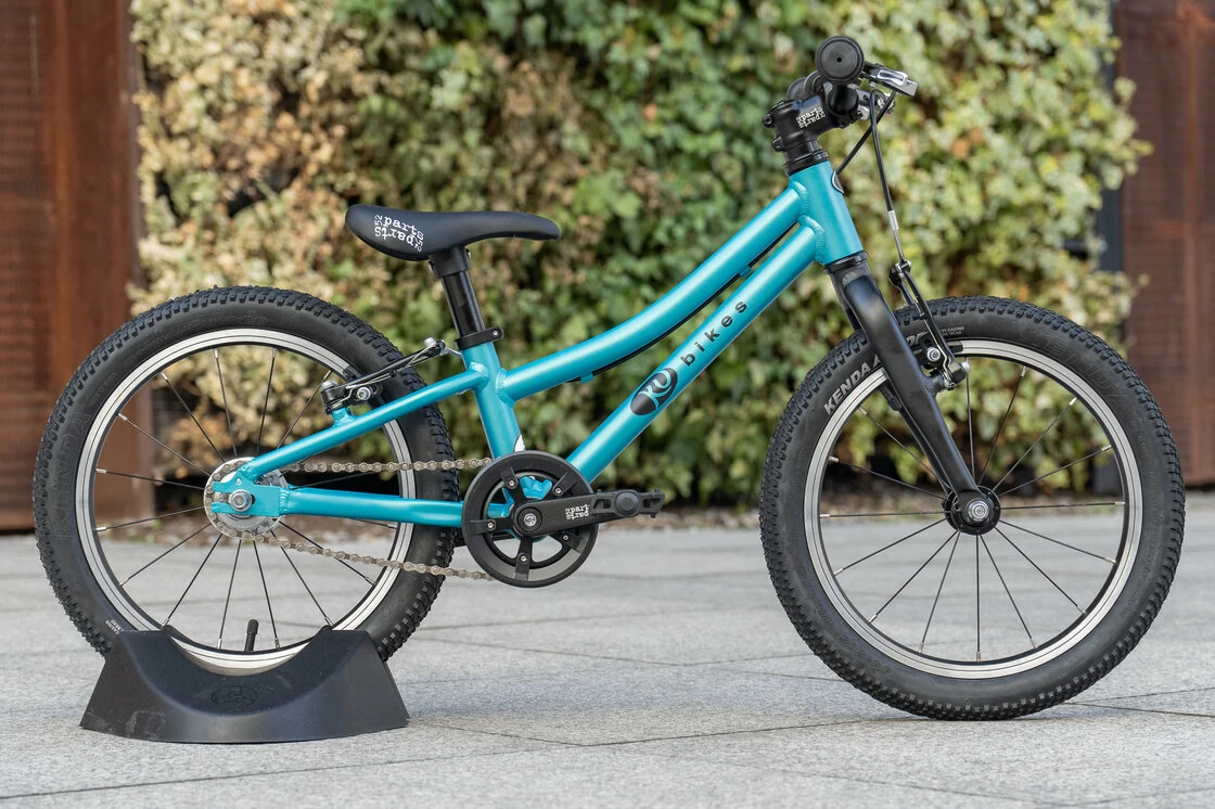 Lekki rower dla dziecka KUbikes 16S AUTO 2 biegi Sturmey Archer Turkus