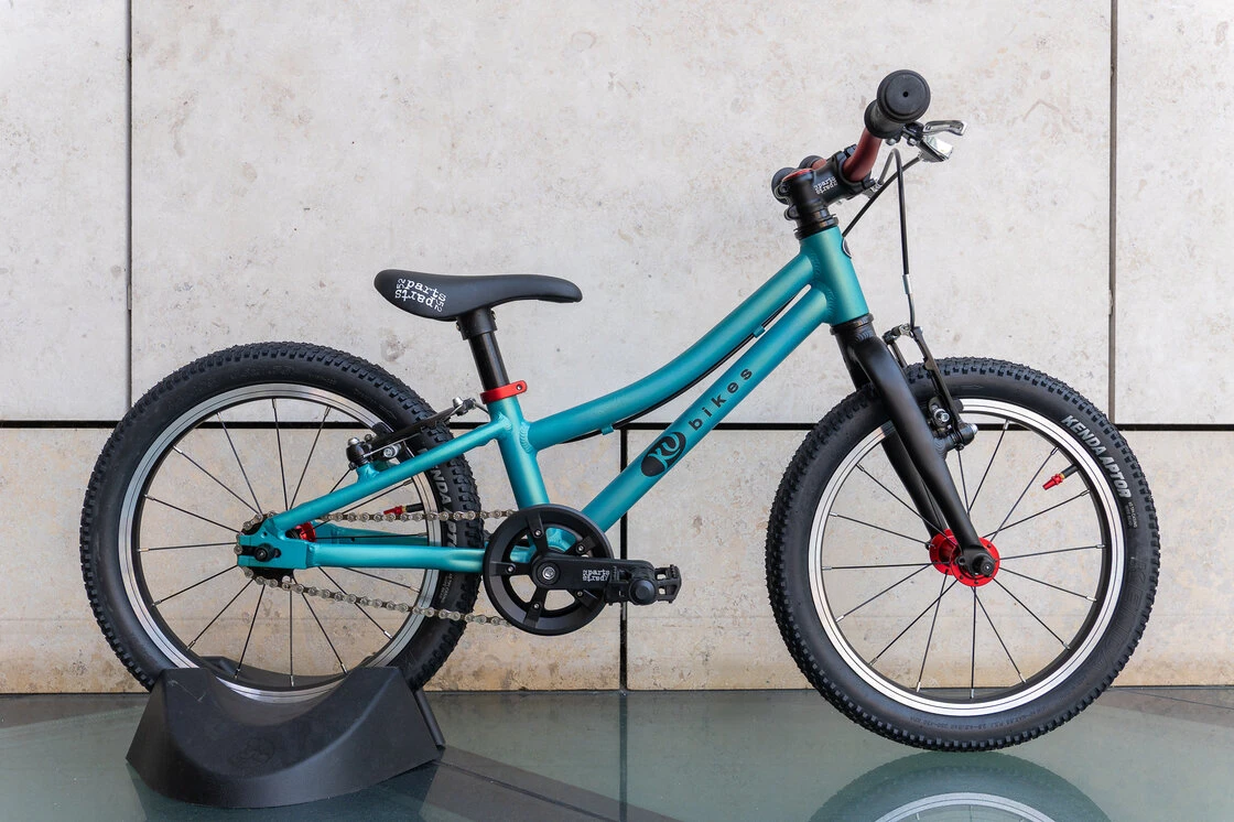 Lekki rower dla dziecka KUbikes 16S MTB Turkusowy /  laser czerwony