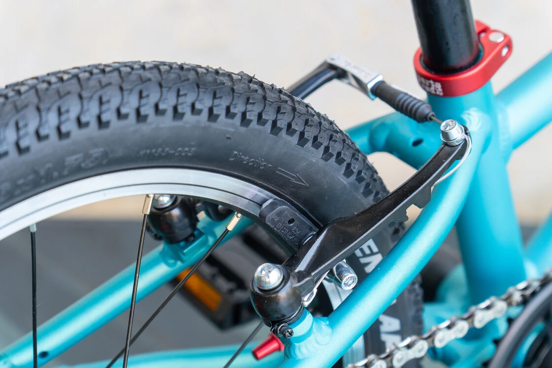 Lekki rower dla dziecka KUbikes 16S MTB Turkusowy /  laser czerwony