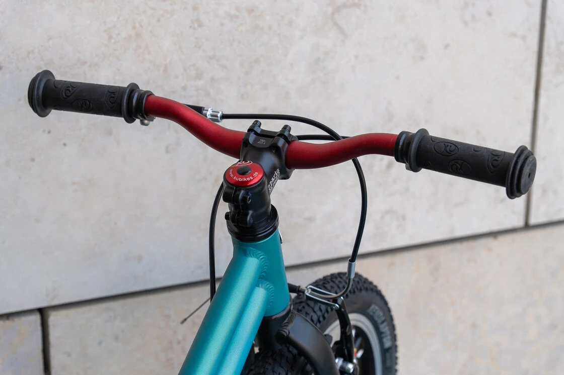 Lekki rower dla dziecka KUbikes 16S MTB Turkusowy /  laser czerwony