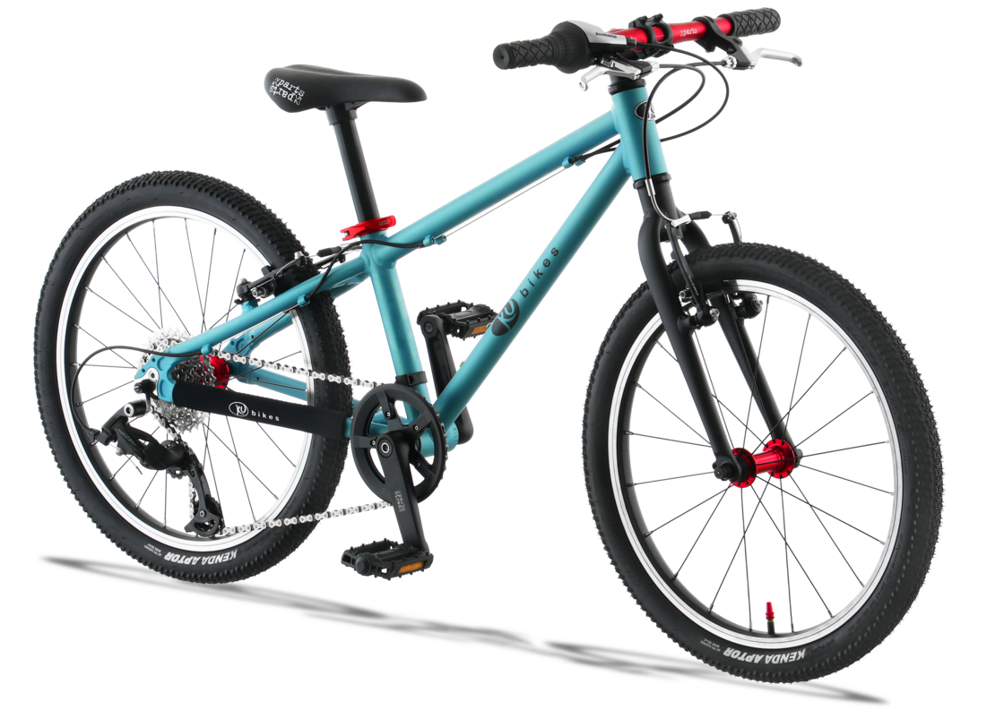 Lekki rower dla dziecka KUbikes 20 L MTB turkusowy + laser red