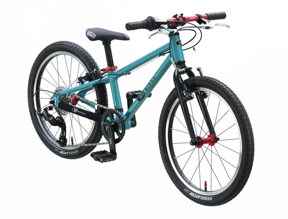 Lekki rower dla dziecka KUbikes 20 S MTB Turkusowy / laser czerwony