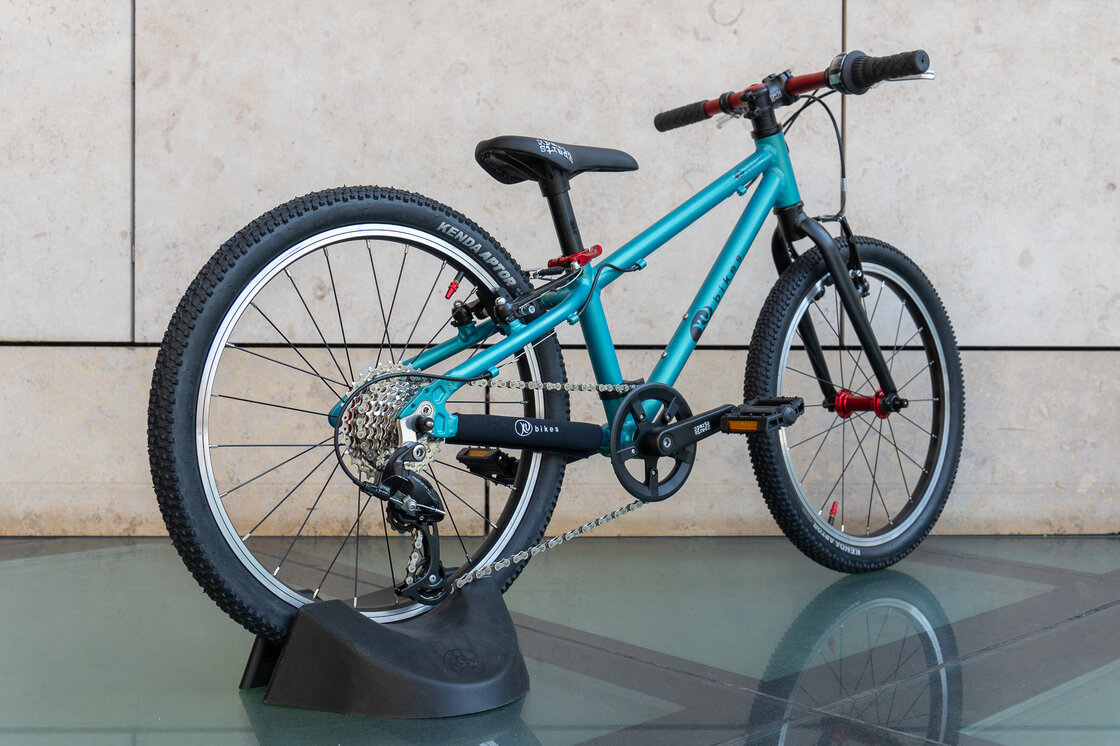 Lekki rower dla dziecka KUbikes 20 S MTB Turkusowy / laser czerwony