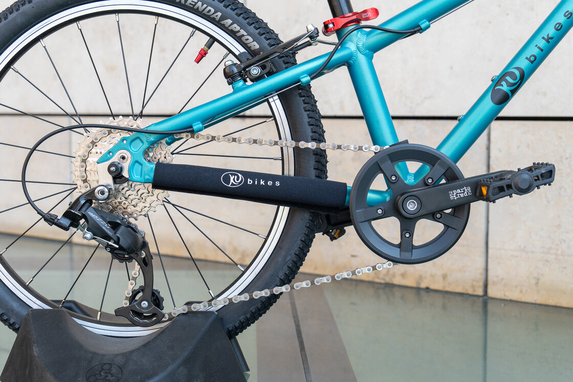 Lekki rower dla dziecka KUbikes 20 S MTB Turkusowy / laser czerwony