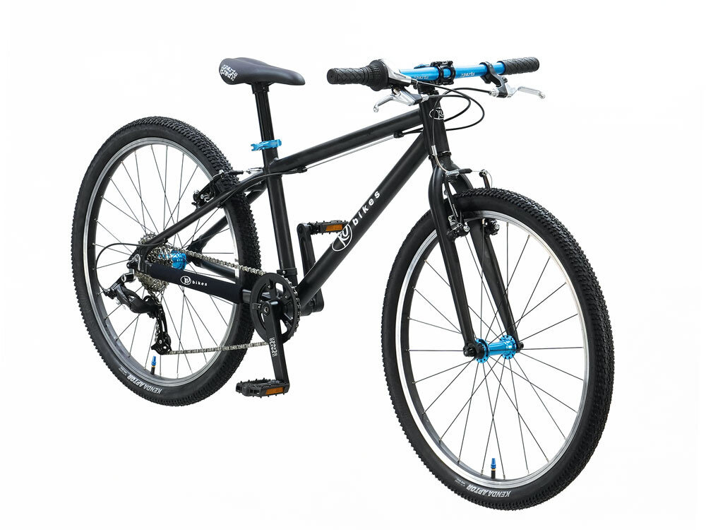 Lekki rower dla dziecka KUbikes 24 L MTB MTB Czarny + Laser Blue