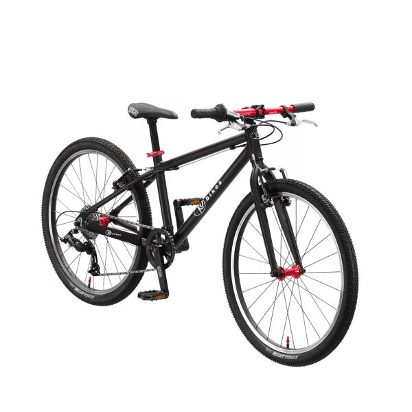 Lekki rower dla dziecka KUbikes 24 L MTB MTB Czarny + Laser Red