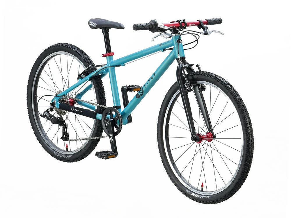 Lekki rower dla dziecka KUbikes 24 L MTB Turkusowy + Laser Red
