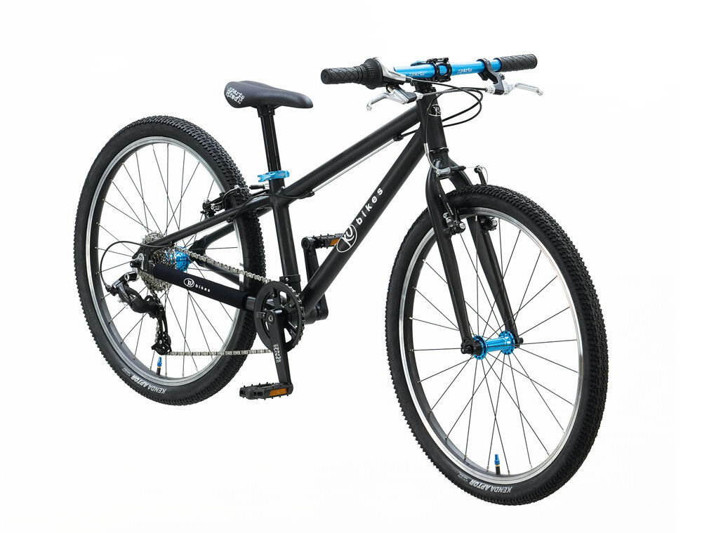 Lekki rower dla dziecka KUbikes 24 S MTB MTB Czarny + Laser Blue