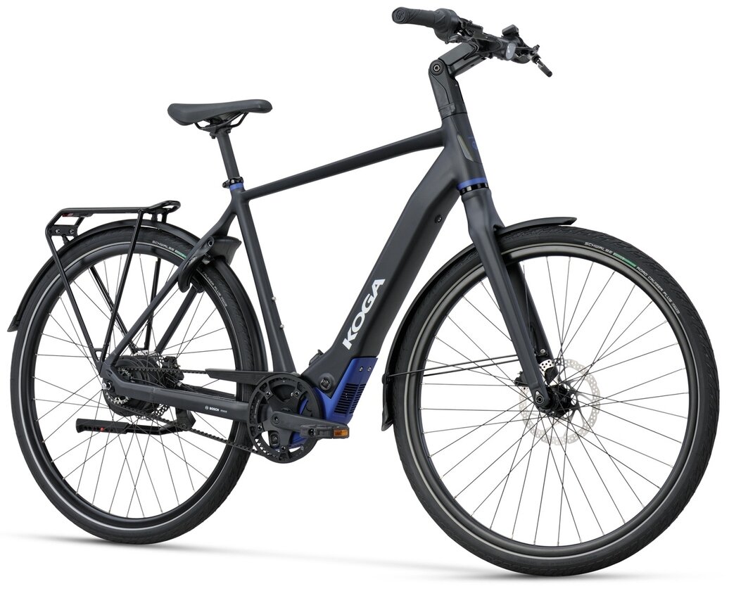 Lekki rower elektryczny na pasku KOGA E-F3 6.0 BOSCH Męski Vulcan Black Mat