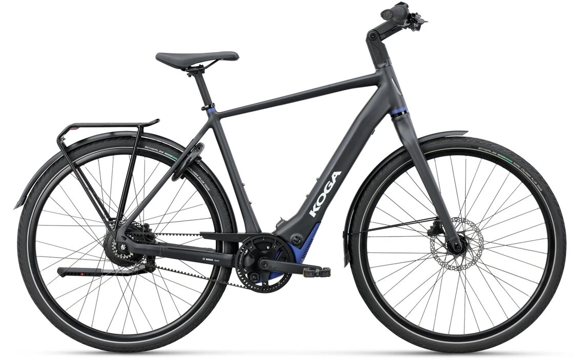 Lekki rower elektryczny na pasku KOGA E-F3 6.0 BOSCH Męski Vulcan Black Mat