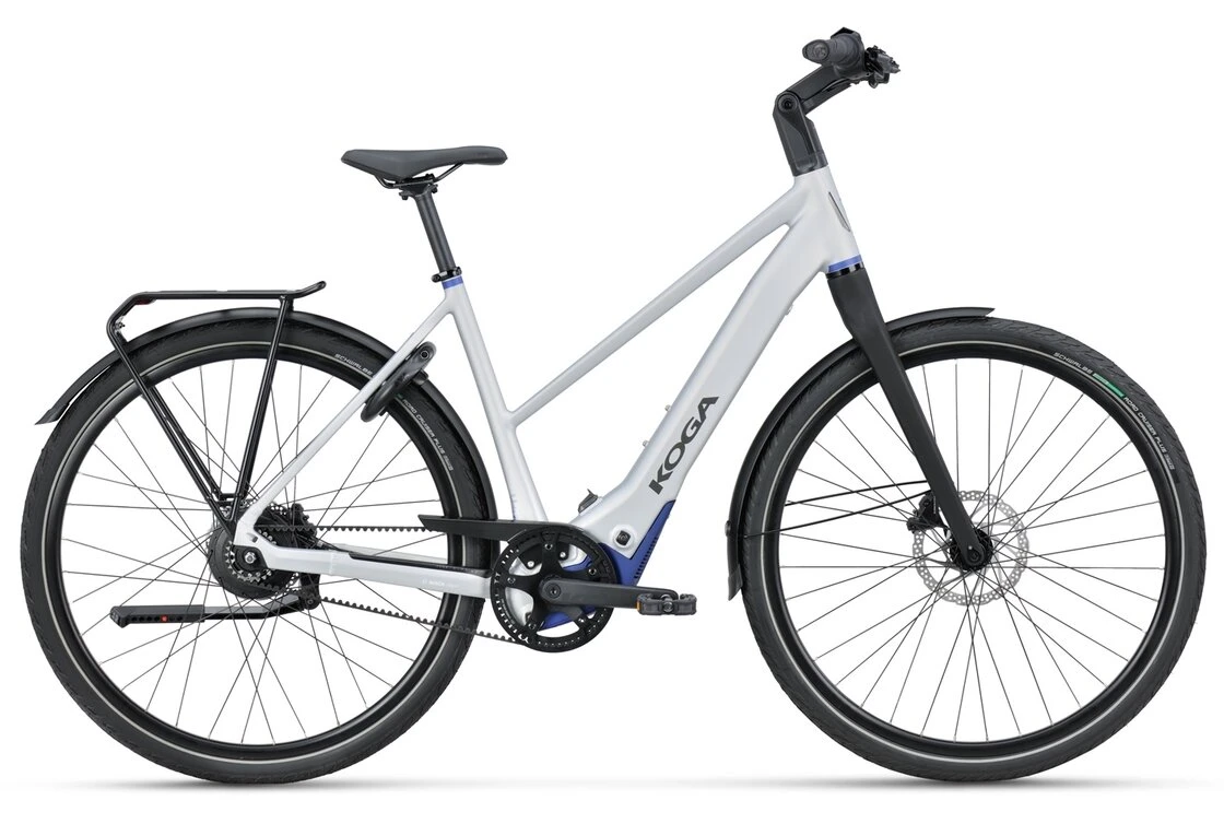 Lekki rower elektryczny na pasku KOGA E-F3 6.0 BOSCH Silver Mat