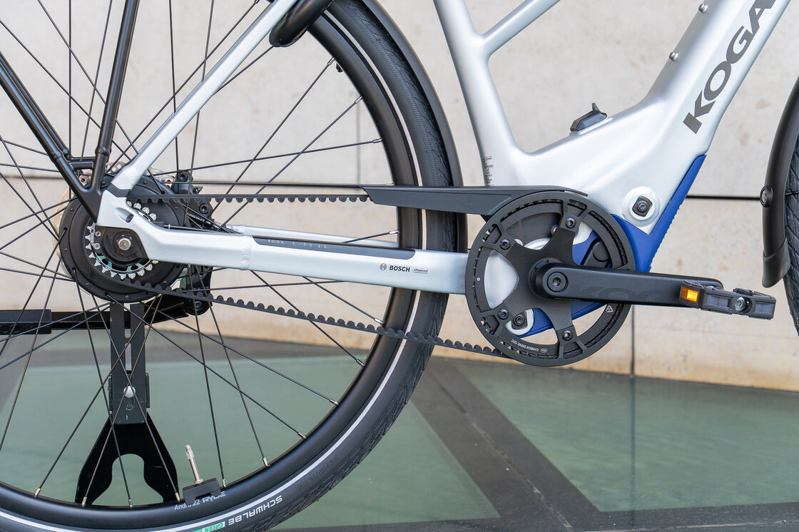 Lekki rower elektryczny na pasku KOGA E-F3 6.0 BOSCH Silver Mat