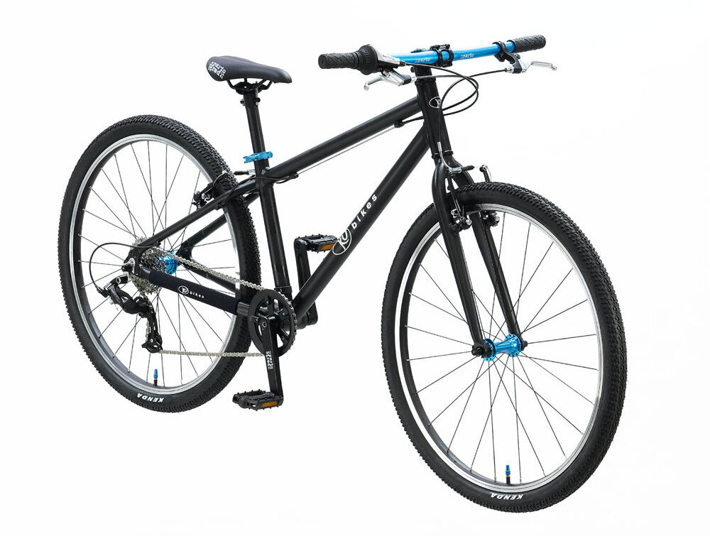 Lekki rower młodzieżowy KUbikes 26 czarny + laser blue