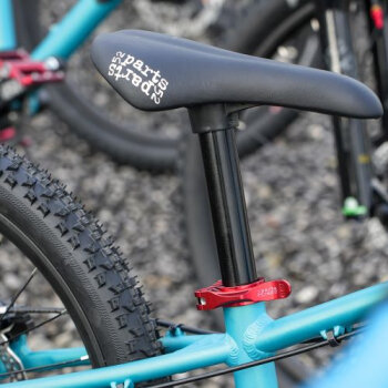Lekki rowerek amortyzowany KUbikes 20 S MTB DISC turkusowy + laser red